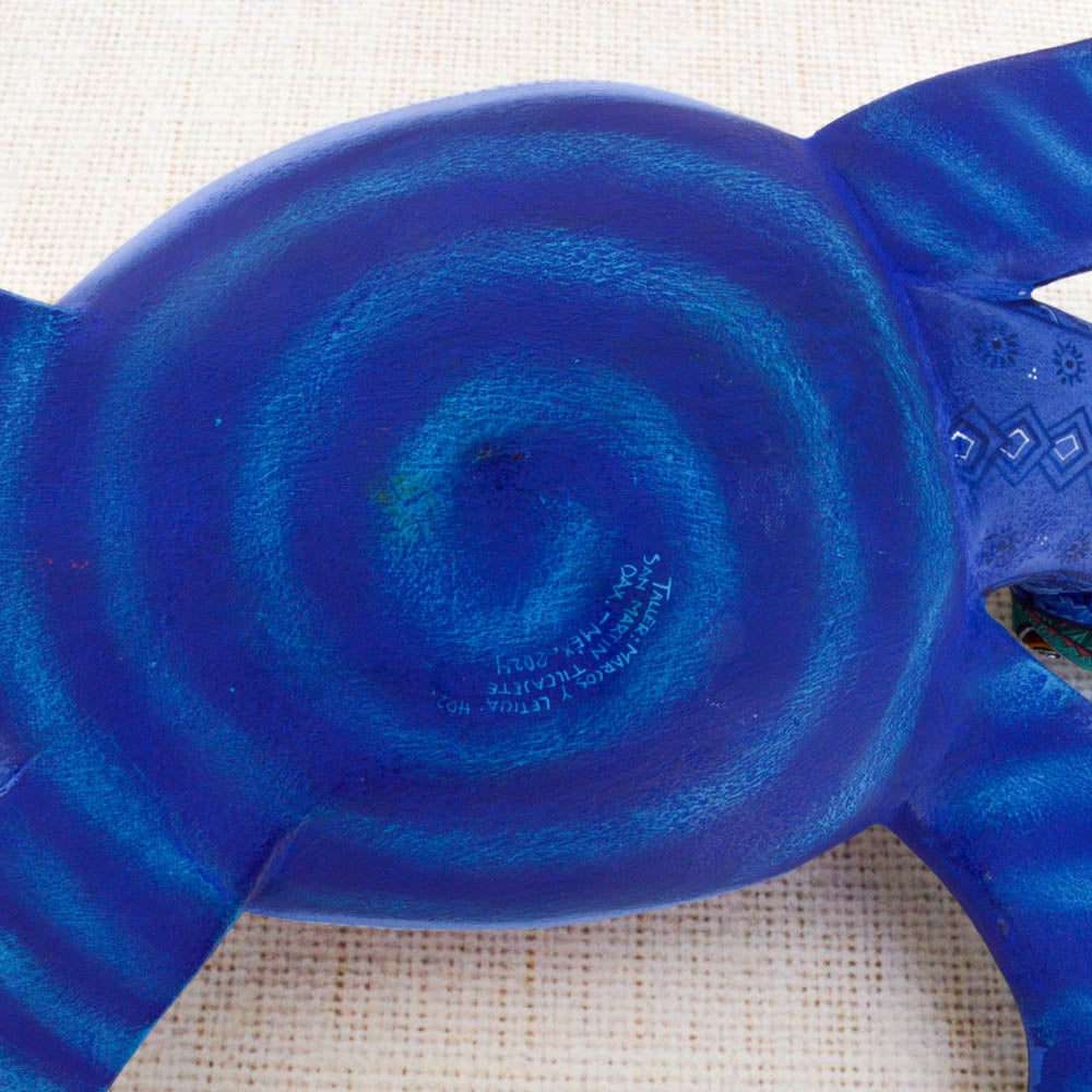 Turtle Alebrije — Oaxacan Hand-Painted Wood Carving | Mexican Folk Art | Magia Mexica