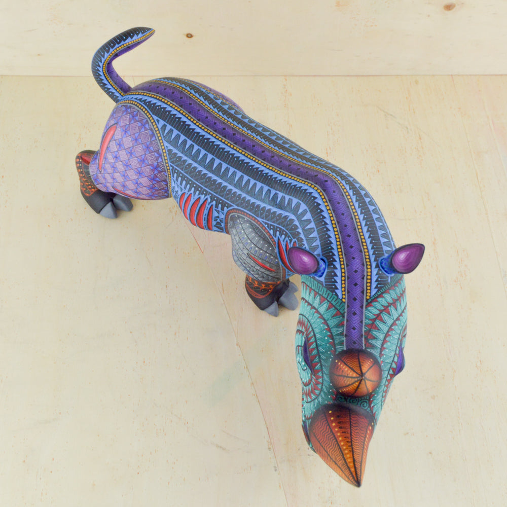 Rhino Alebrije Oaxacan Wood Carving - magiamexica.com