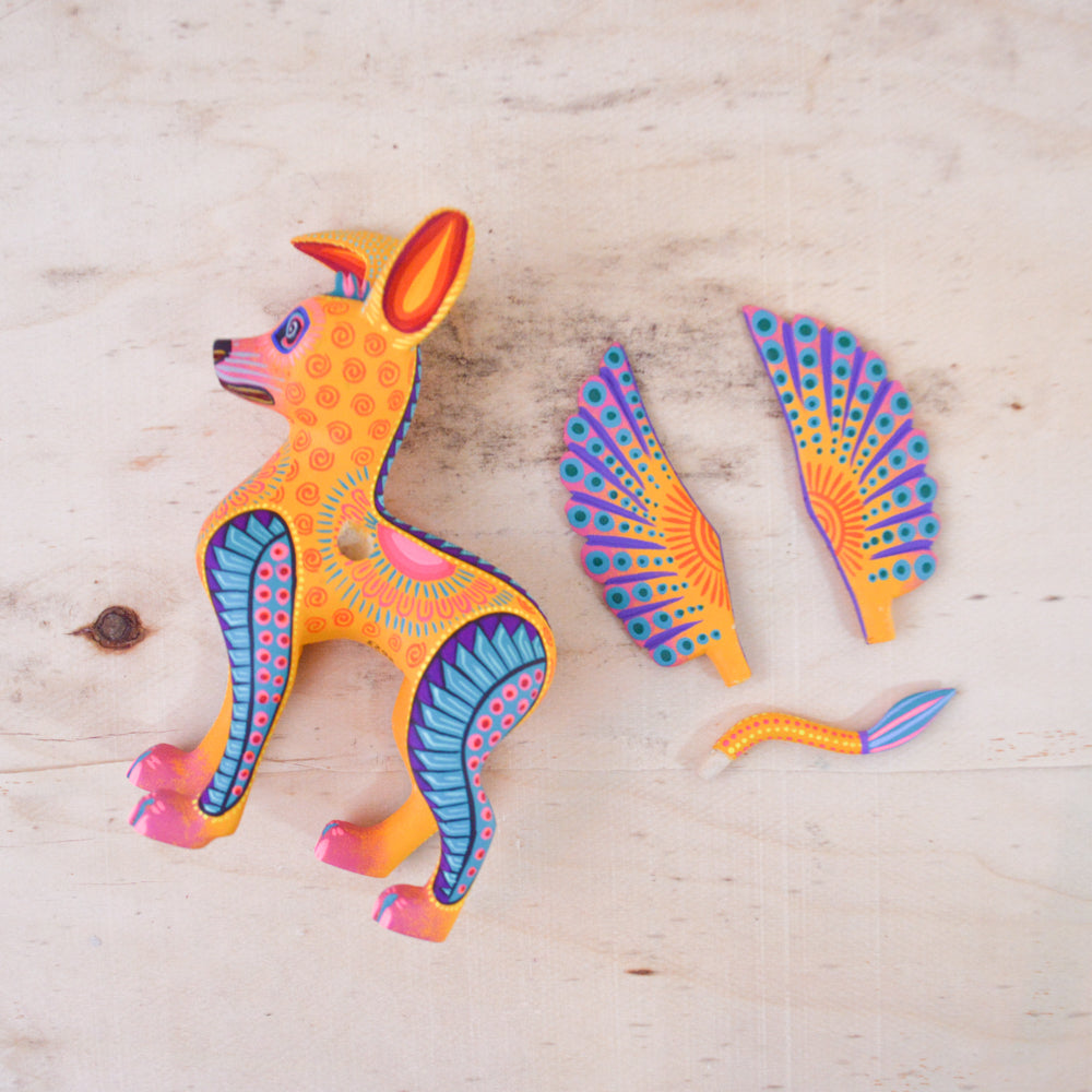Dante Alebrije Oaxacan Wood Carving - magiamexica.com