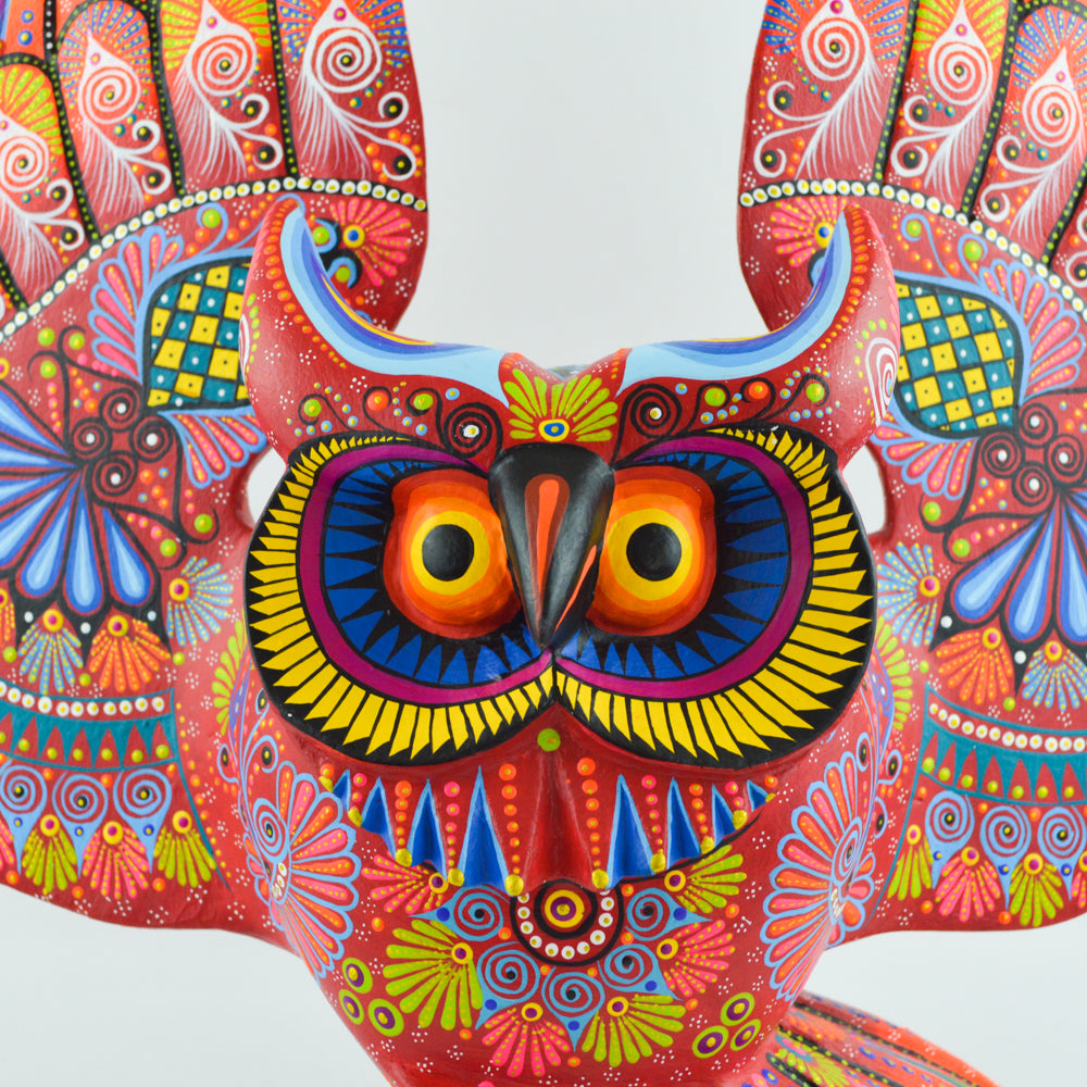 Owl Alebrije Oaxacan Wood Carving - magiamexica.com