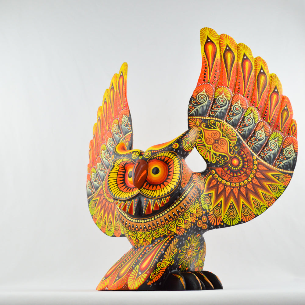 Owl Alebrije Oaxacan Wood Carving - magiamexica.com