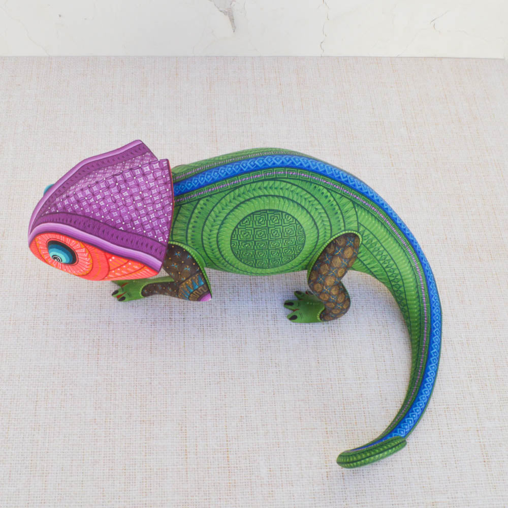 Chameleon Alebrije Oaxacan Wood Carving
