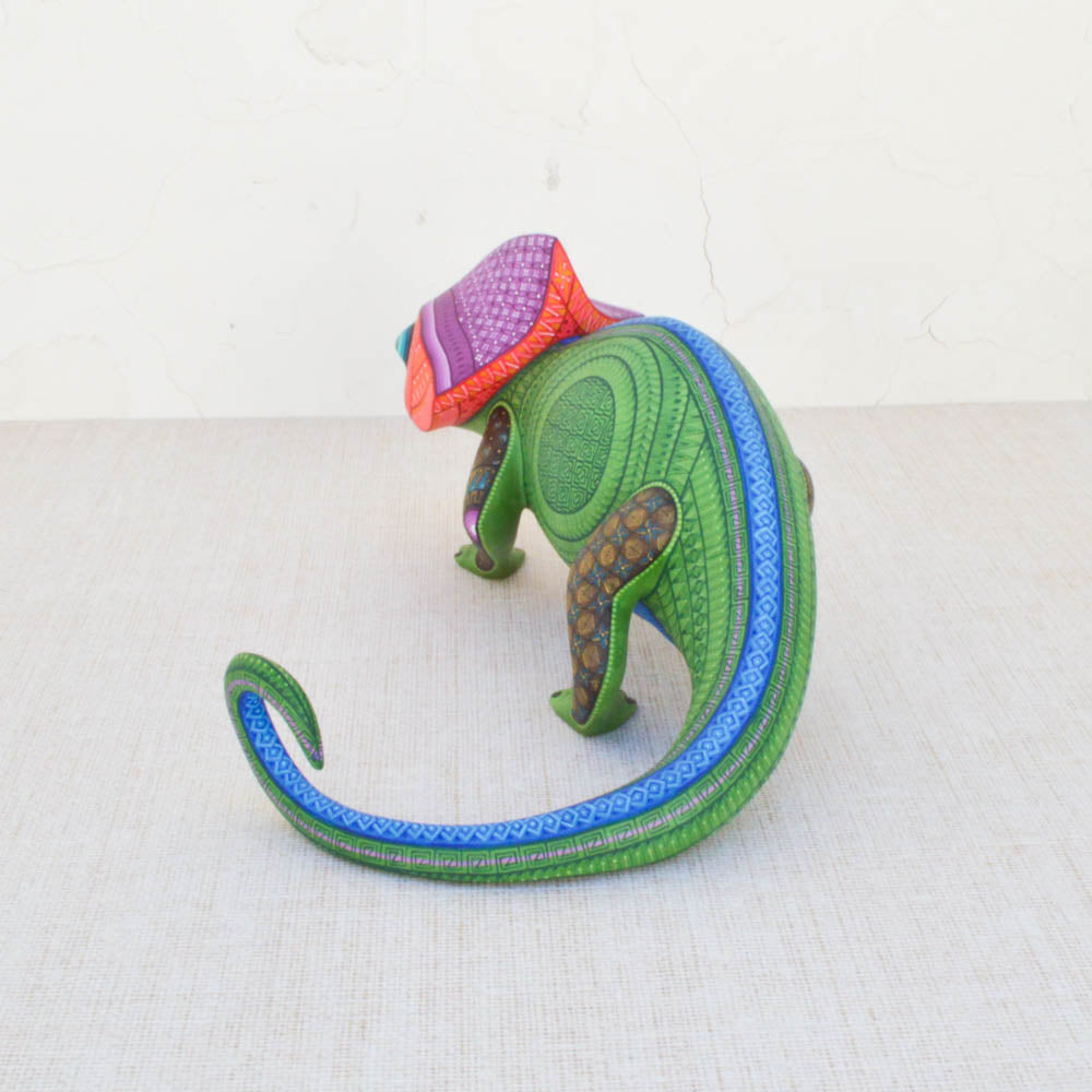 Chameleon Alebrije Oaxacan Wood Carving