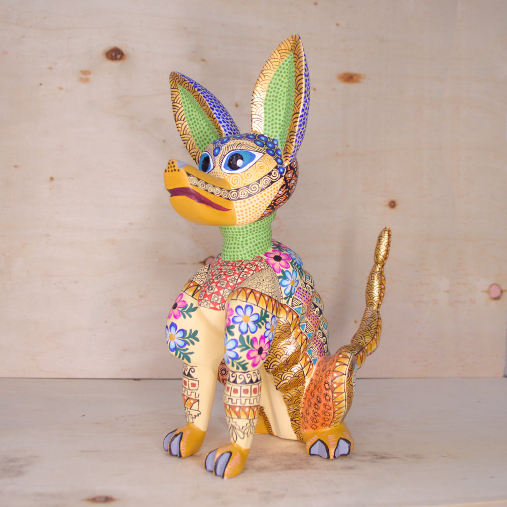 Dog Alebrije Oaxacan Wood Carving - magiamexica.com