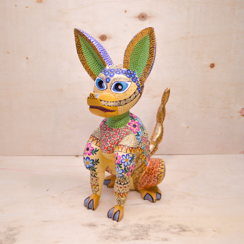 Dog Alebrije Oaxacan Wood Carving - magiamexica.com