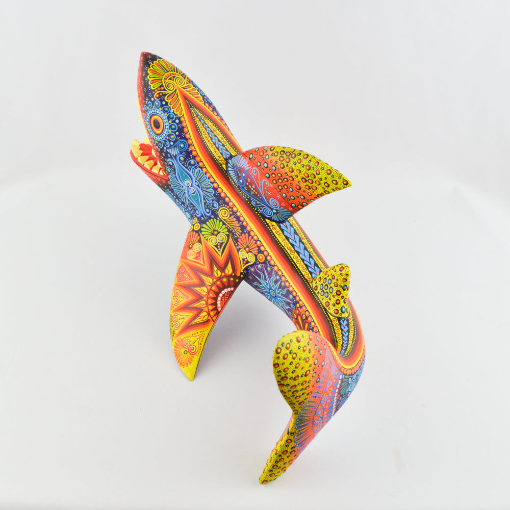 Shark Alebrije Oaxacan Wood Carving - magiamexica.com