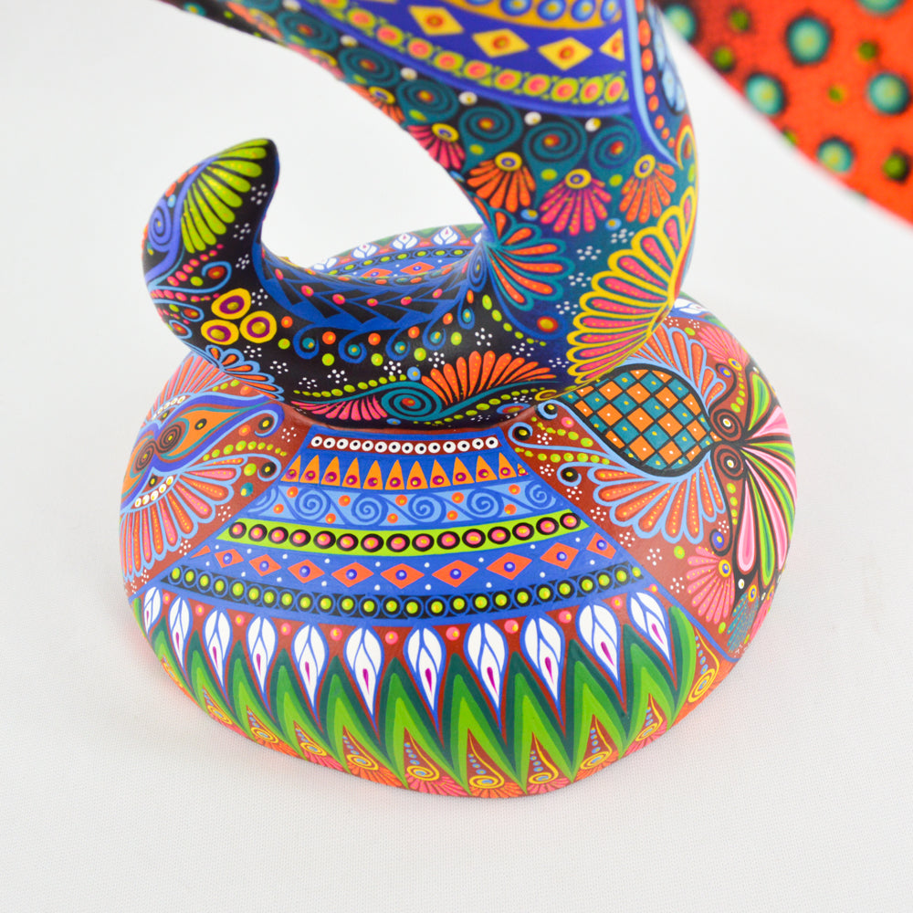 Seahorse Alebrije Oaxacan Wood Carving - magiamexica.com