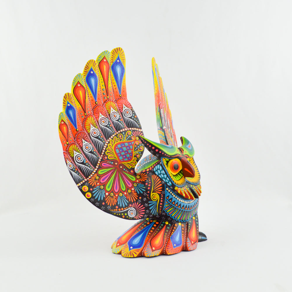 Owl Alebrije Oaxacan Wood Carving - magiamexica.com