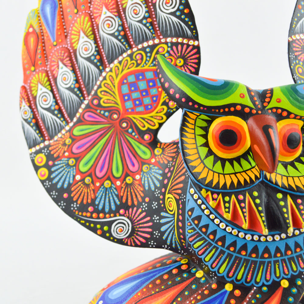 Owl Alebrije Oaxacan Wood Carving - magiamexica.com