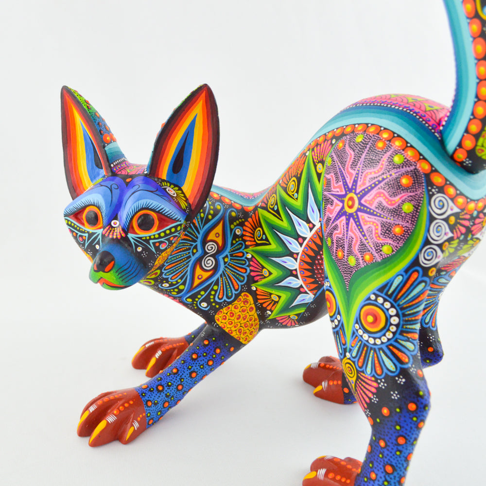 Fox Alebrije Oaxacan Wood Carving - magiamexica.com