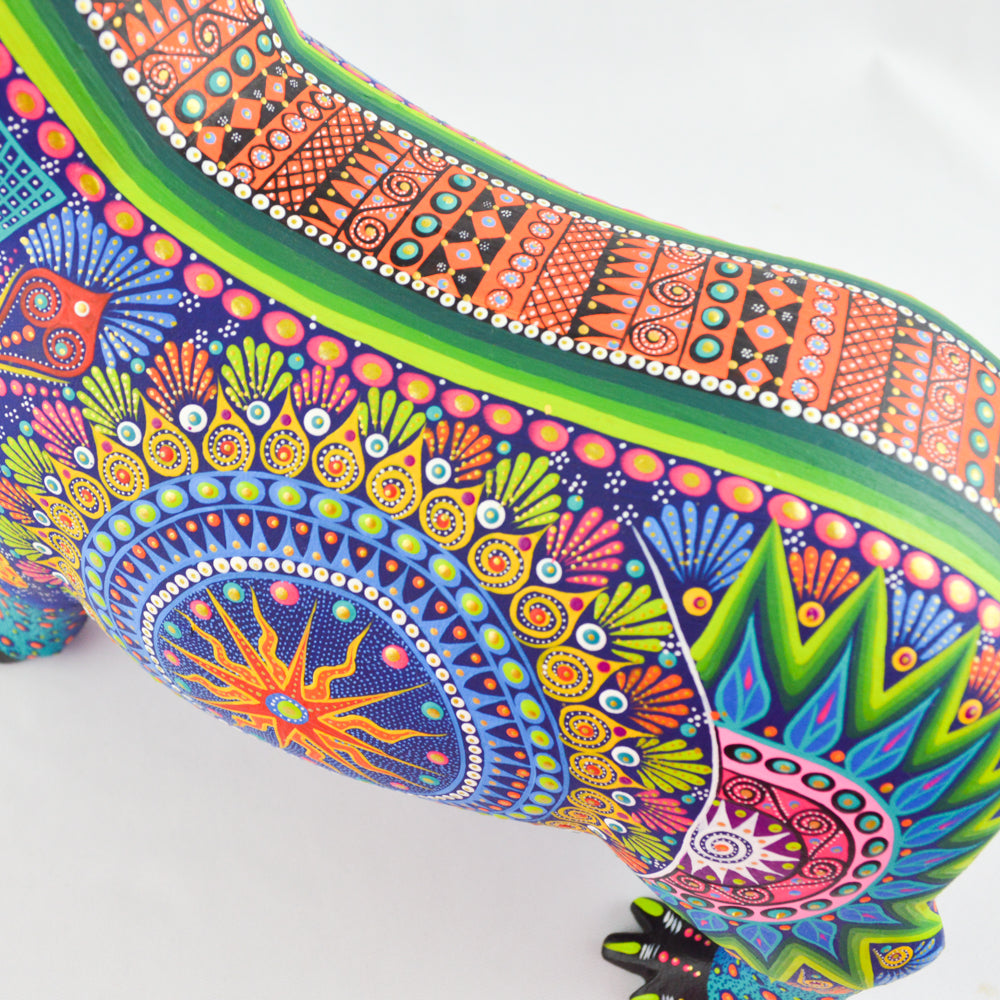 Hippo Alebrije Oaxacan Wood Carving - magiamexica.com