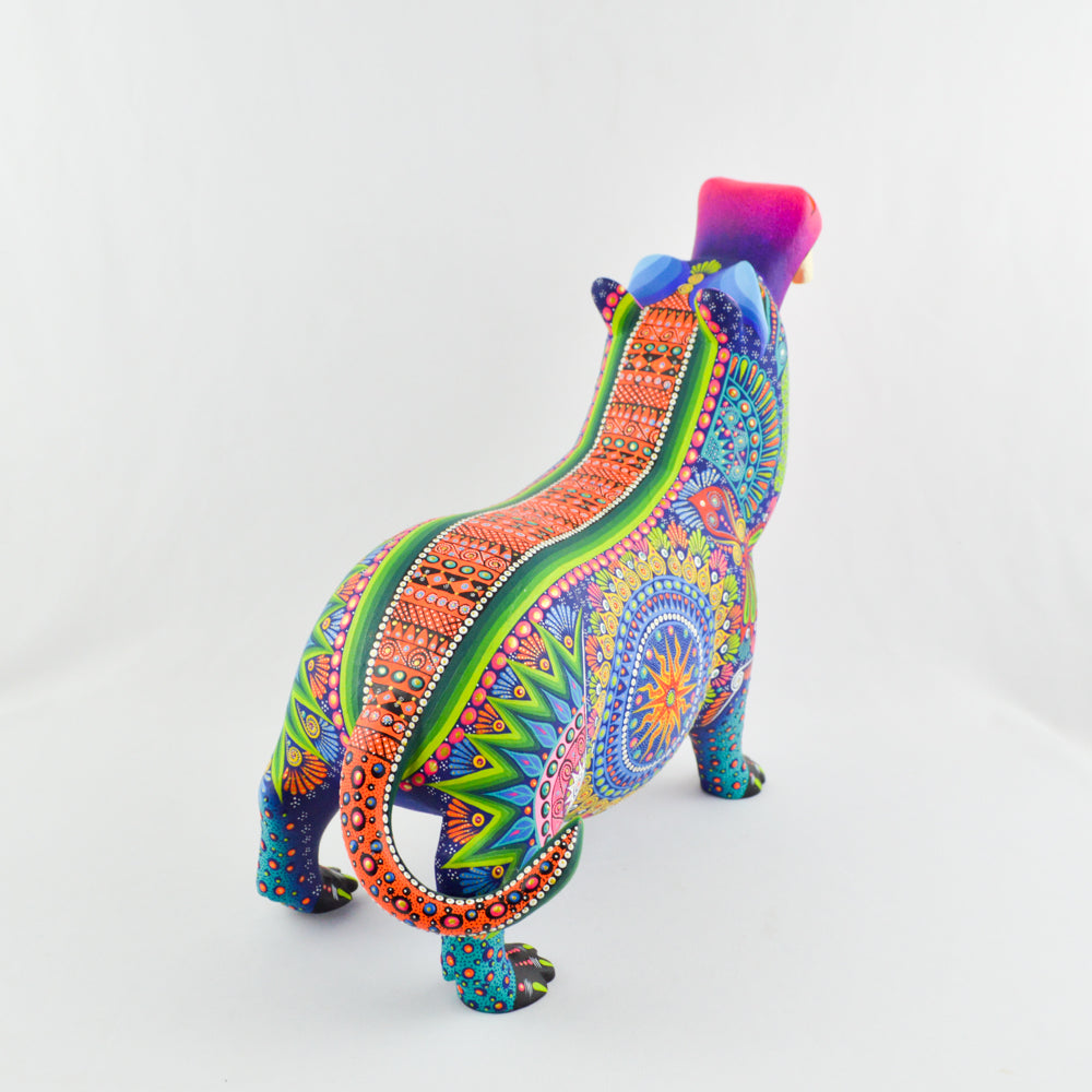 Hippo Alebrije Oaxacan Wood Carving - magiamexica.com