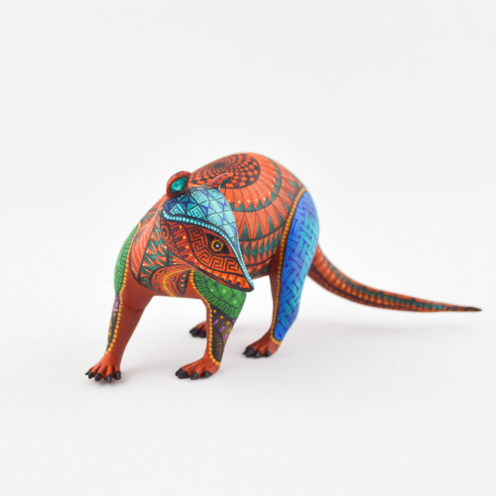 Tlacuache Alebrije Oaxacan Wood Carving - magiamexica.com