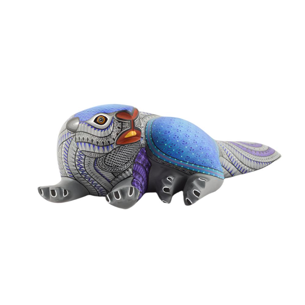 Beaver Alebrije Oaxacan Wood Carving - magiamexica.com