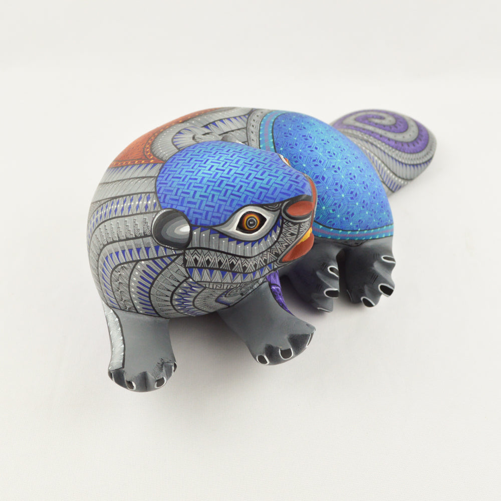 Beaver Alebrije Oaxacan Wood Carving - magiamexica.com