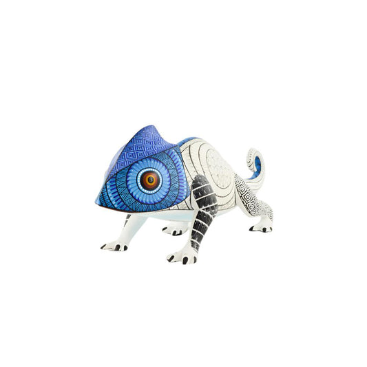 Chameleon Alebrije Oaxacan Wood Carving - magiamexica.com