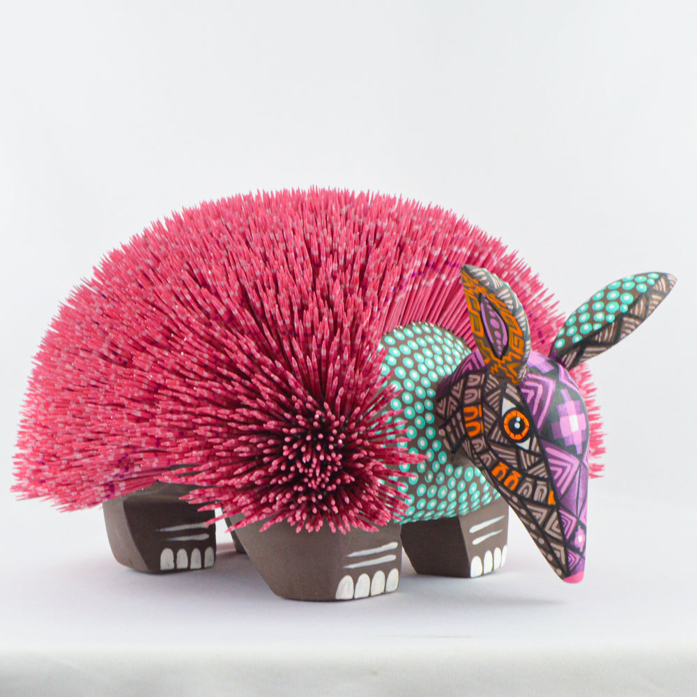 Alebrije Porcupine Oaxacan Wood Carving - magiamexica.com