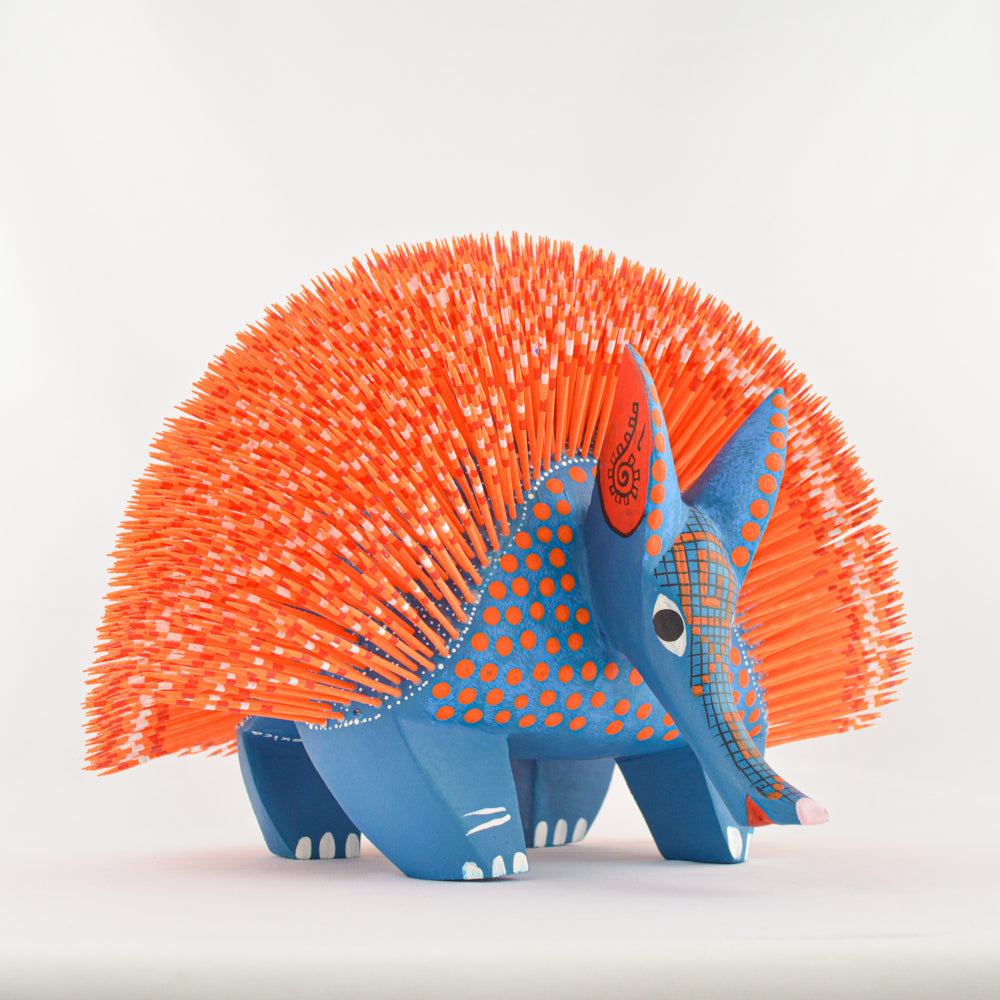 Alebrije Porcupine Oaxacan Wood Carving - magiamexica.com