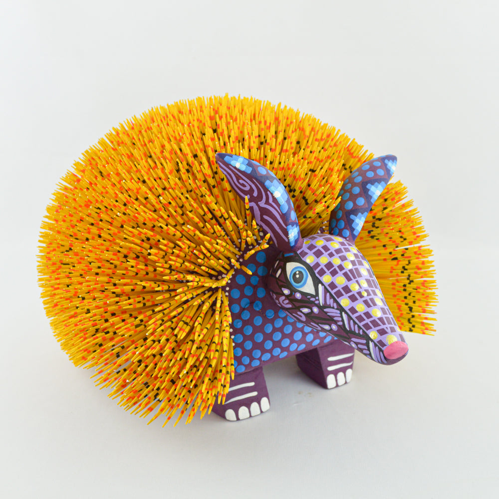 Alebrije Porcupine Oaxacan Wood Carving - magiamexica.com