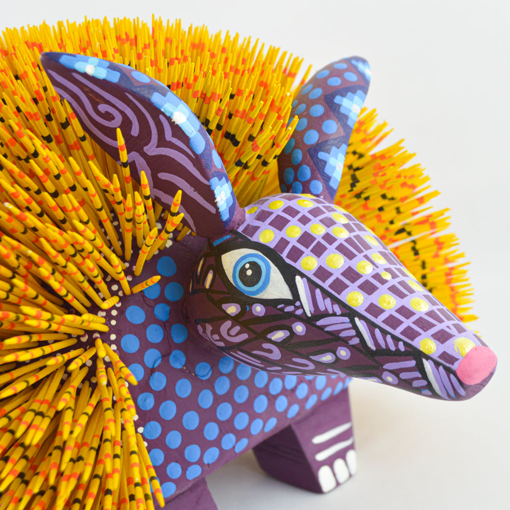 Alebrije Porcupine Oaxacan Wood Carving - magiamexica.com
