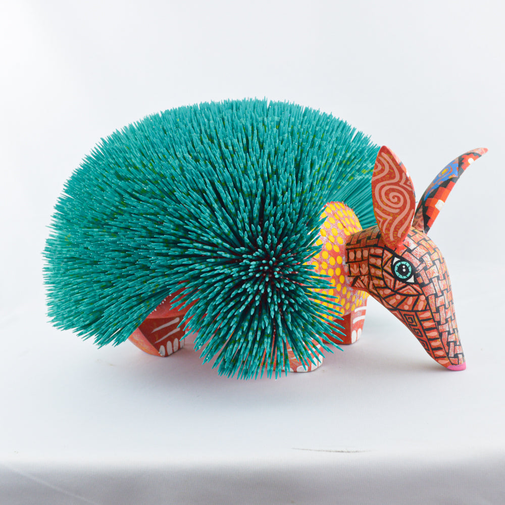 Alebrije Porcupine Oaxacan Wood Carving - magiamexica.com