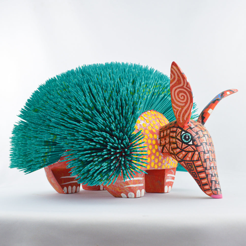 Alebrije Porcupine Oaxacan Wood Carving - magiamexica.com