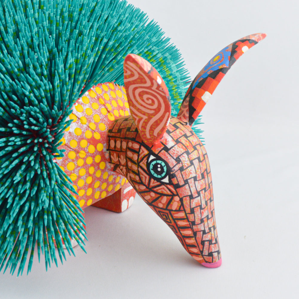 Alebrije Porcupine Oaxacan Wood Carving - magiamexica.com