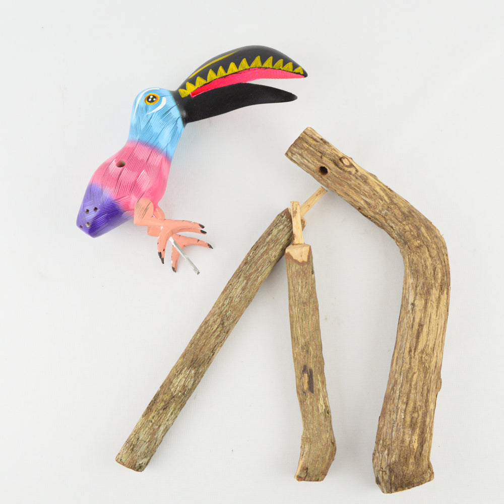 Alebrije Toucan Oaxacan Wood Carving - magiamexica.com