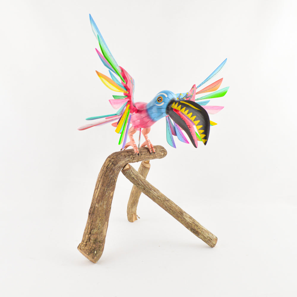 Alebrije Toucan Oaxacan Wood Carving - magiamexica.com