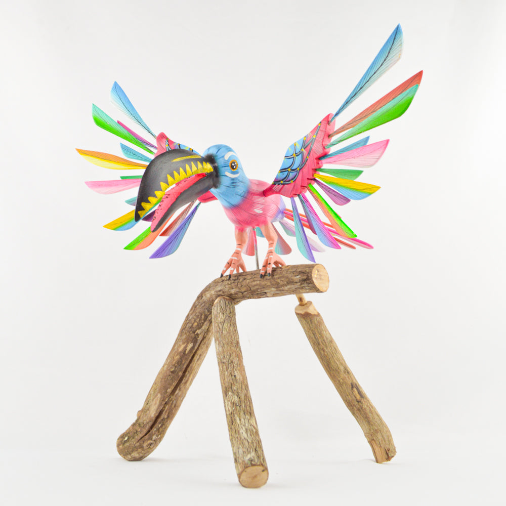 Alebrije Toucan Oaxacan Wood Carving - magiamexica.com