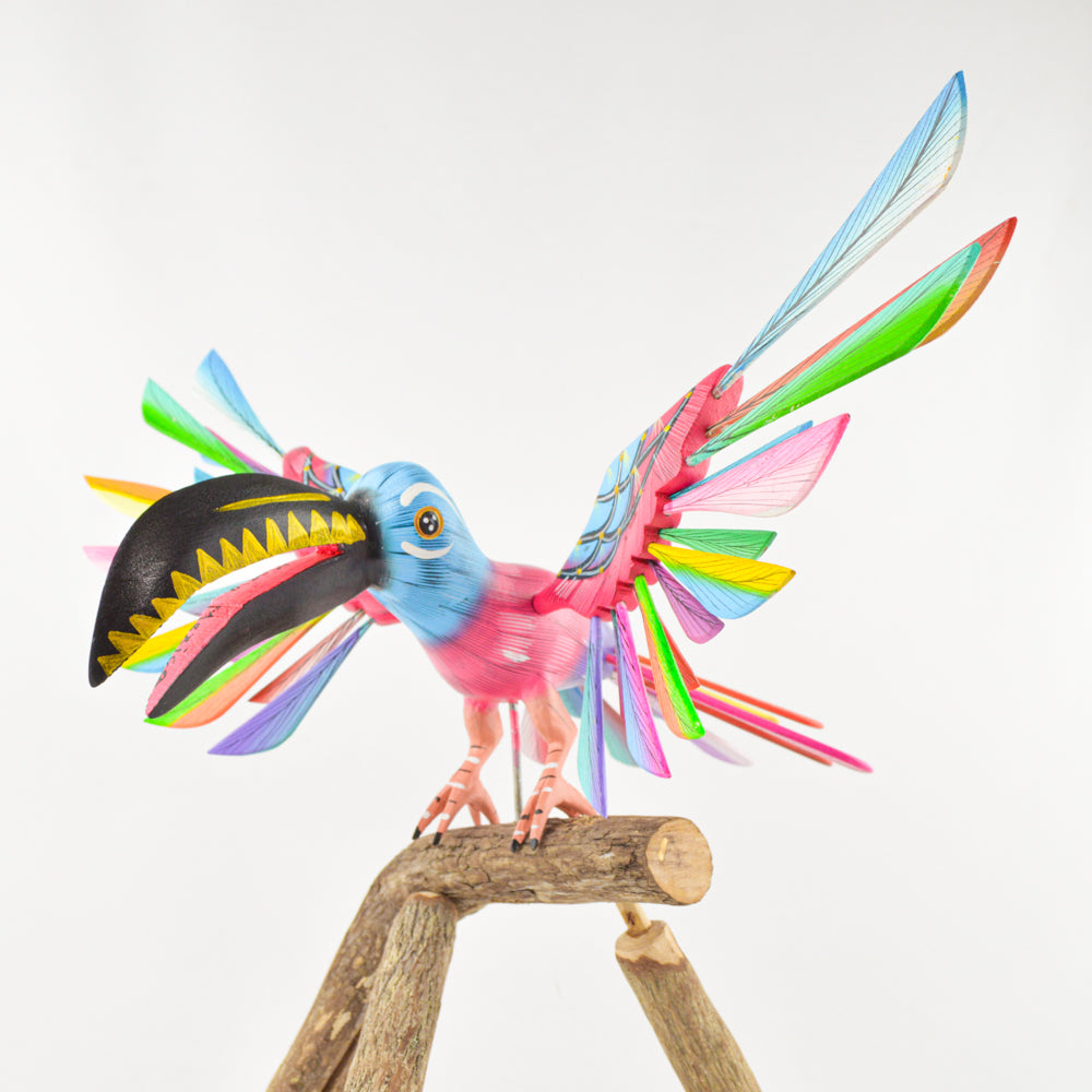 Alebrije Toucan Oaxacan Wood Carving - magiamexica.com