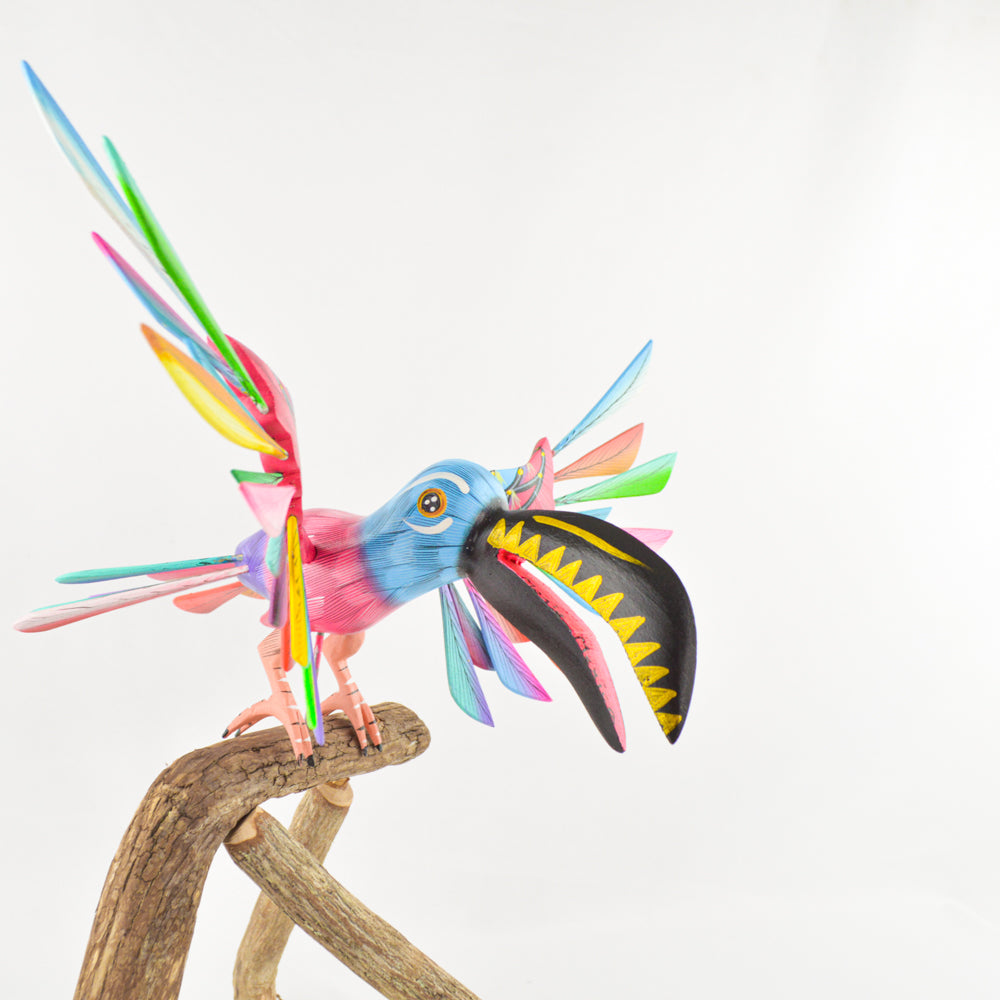 Alebrije Toucan Oaxacan Wood Carving - magiamexica.com
