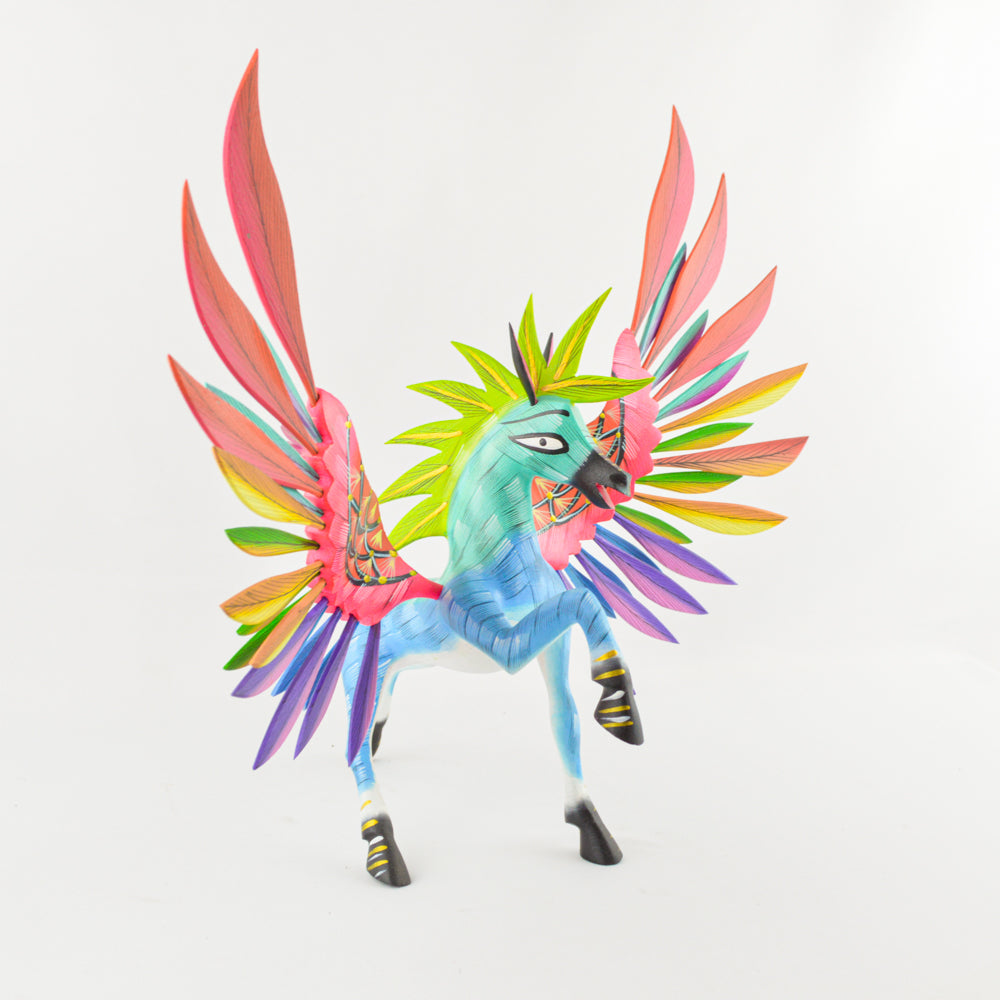 Alebrije Pegasus Oaxacan Wood Carving - magiamexica.com