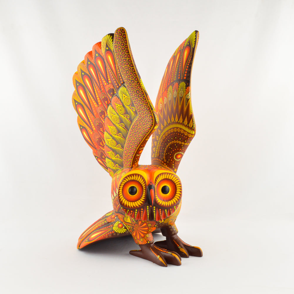 Alebrije Owl Oaxacan Wood Carving - magiamexica.com