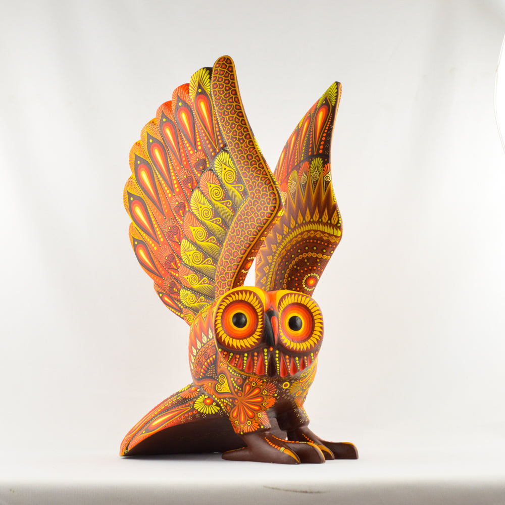 Alebrije Owl Oaxacan Wood Carving - magiamexica.com