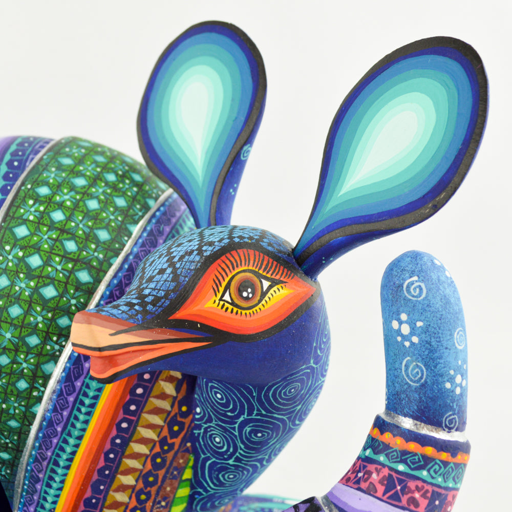 Alebrije Armadillo Oaxacan Wood Carving - magiamexica.com