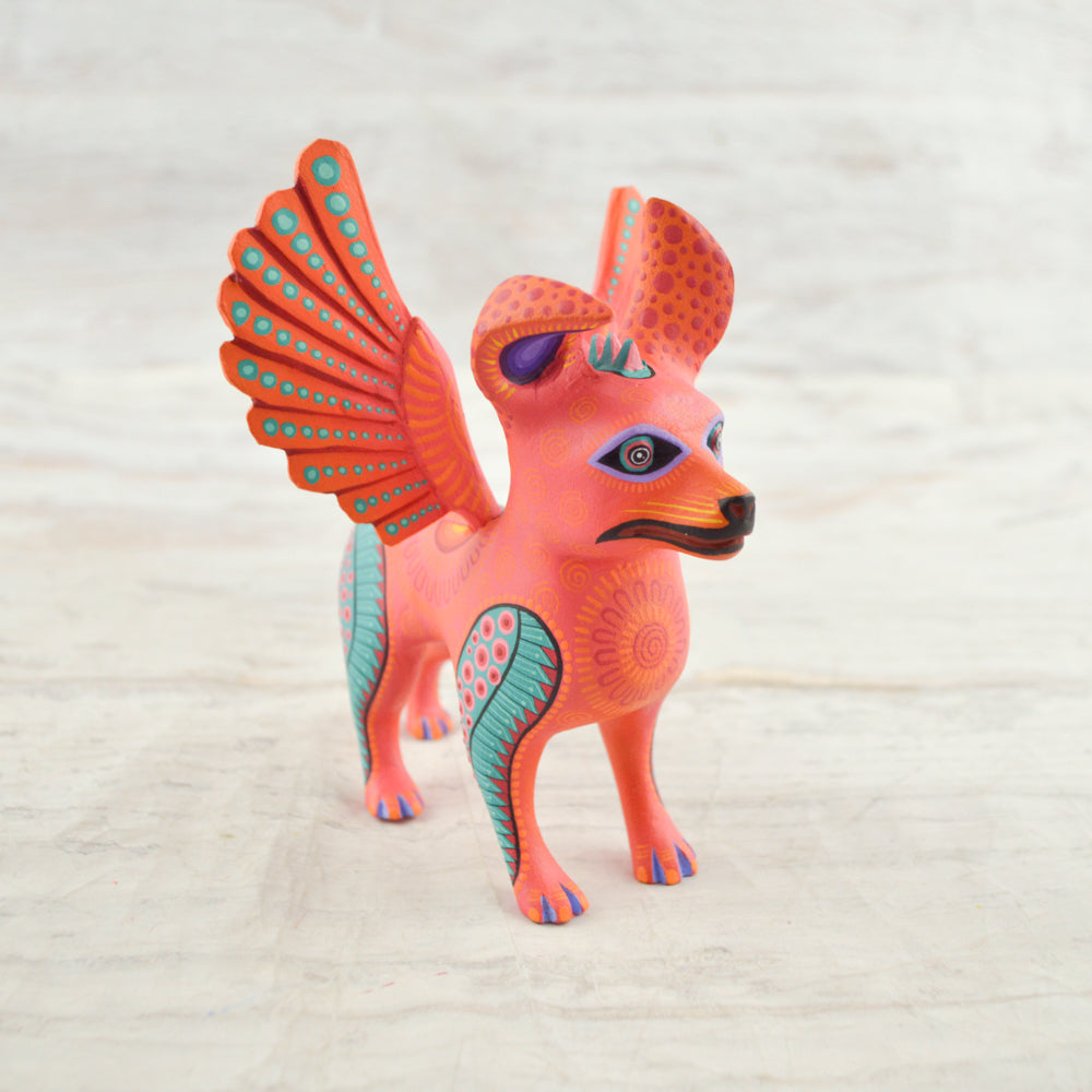 Dante Día de Muertos Alebrije - Signed Oaxacan Wood Carving Figurine | Magia Mexica.