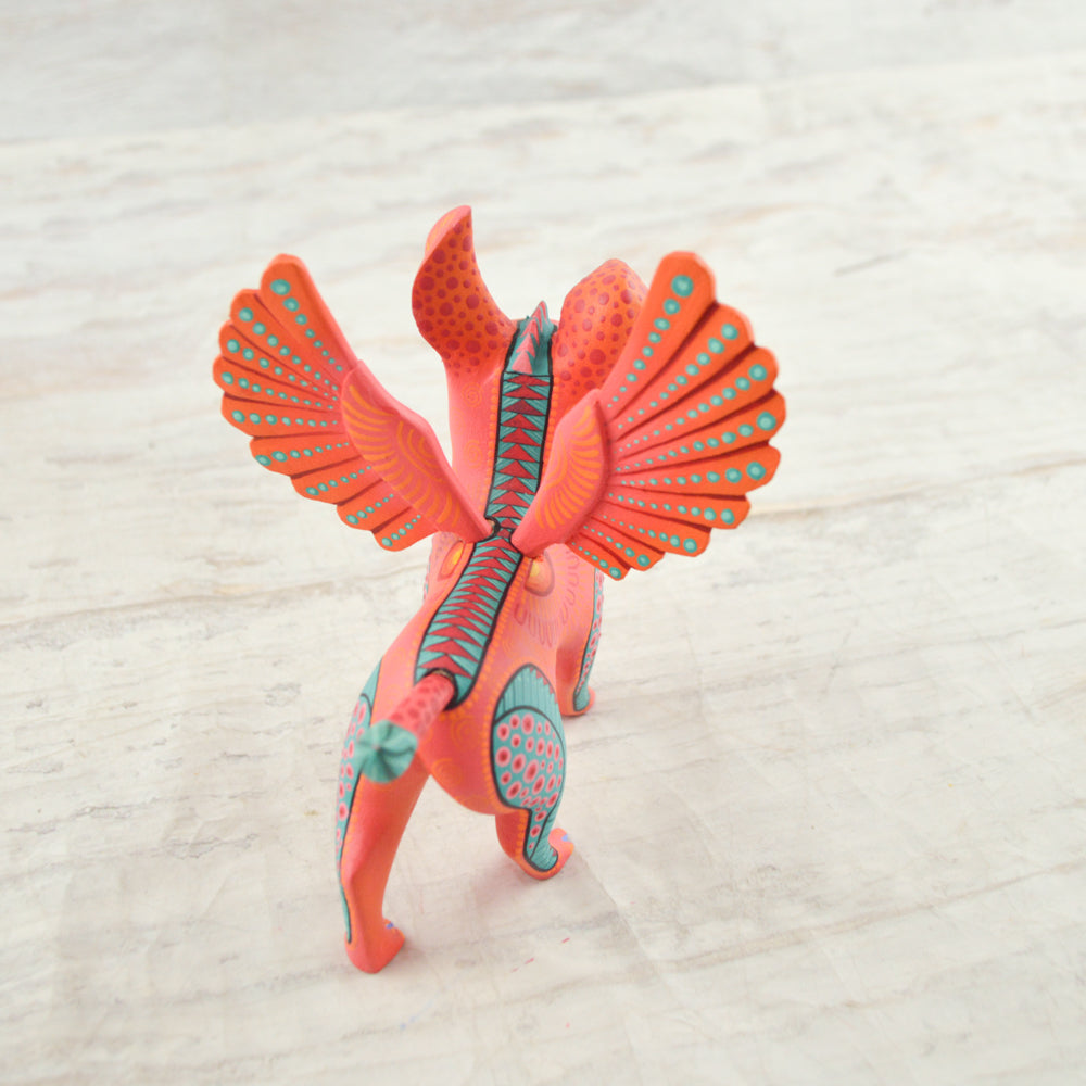 Dante Día de Muertos Alebrije - Signed Oaxacan Wood Carving Figurine | Magia Mexica.