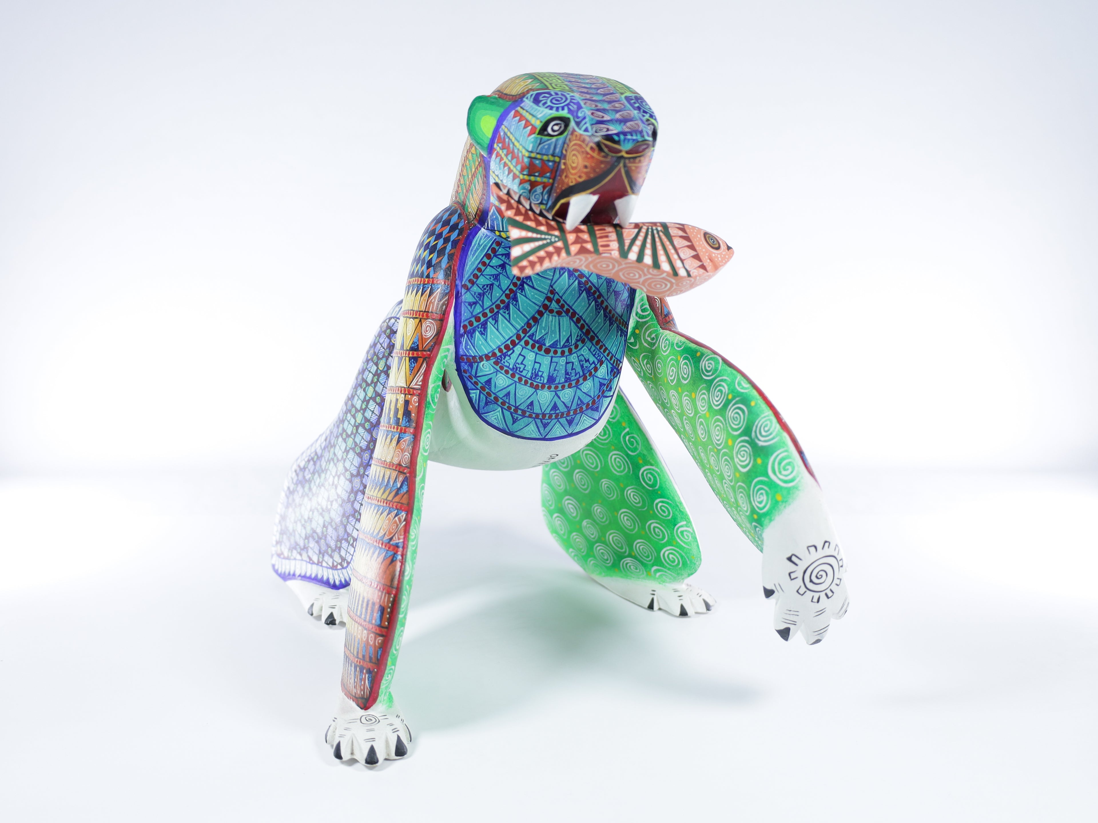 Polar Bear Alebrije Oaxacan Wood Carving
