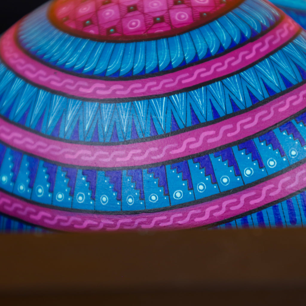 Alebrije Heart | Oaxacan Hand-Painted Copal Wood Carving | Magia Mexica
