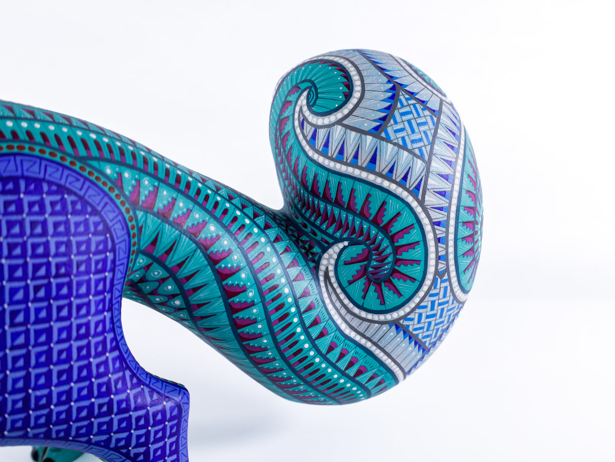 Fox Alebrije | Oaxacan Hand-Painted Copal Wood Carving | Magia Mexica