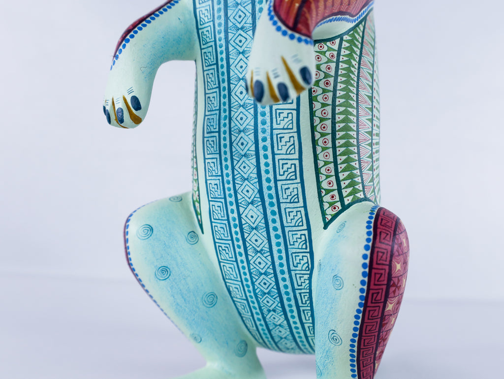 Dachshund Alebrije | Oaxacan Hand-Painted Copal Wood Carving | Magia Mexica