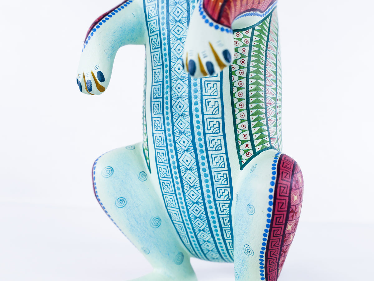 Dachshund Alebrije | Oaxacan Hand-Painted Copal Wood Carving | Magia Mexica