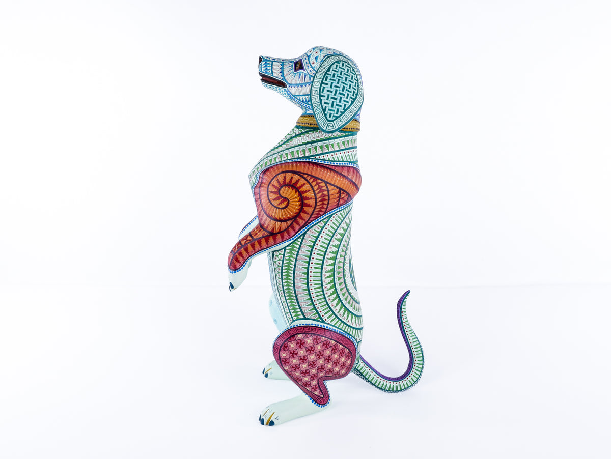 Dachshund Alebrije | Oaxacan Hand-Painted Copal Wood Carving | Magia Mexica