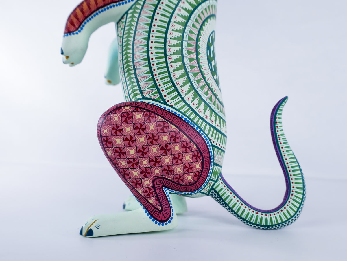 Dachshund Alebrije | Oaxacan Hand-Painted Copal Wood Carving | Magia Mexica