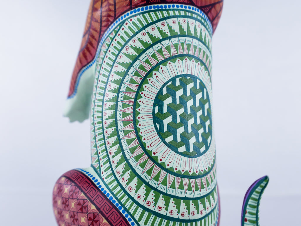 Dachshund Alebrije | Oaxacan Hand-Painted Copal Wood Carving | Magia Mexica