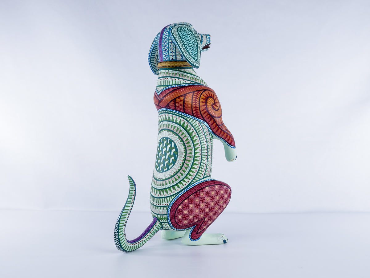 Dachshund Alebrije | Oaxacan Hand-Painted Copal Wood Carving | Magia Mexica