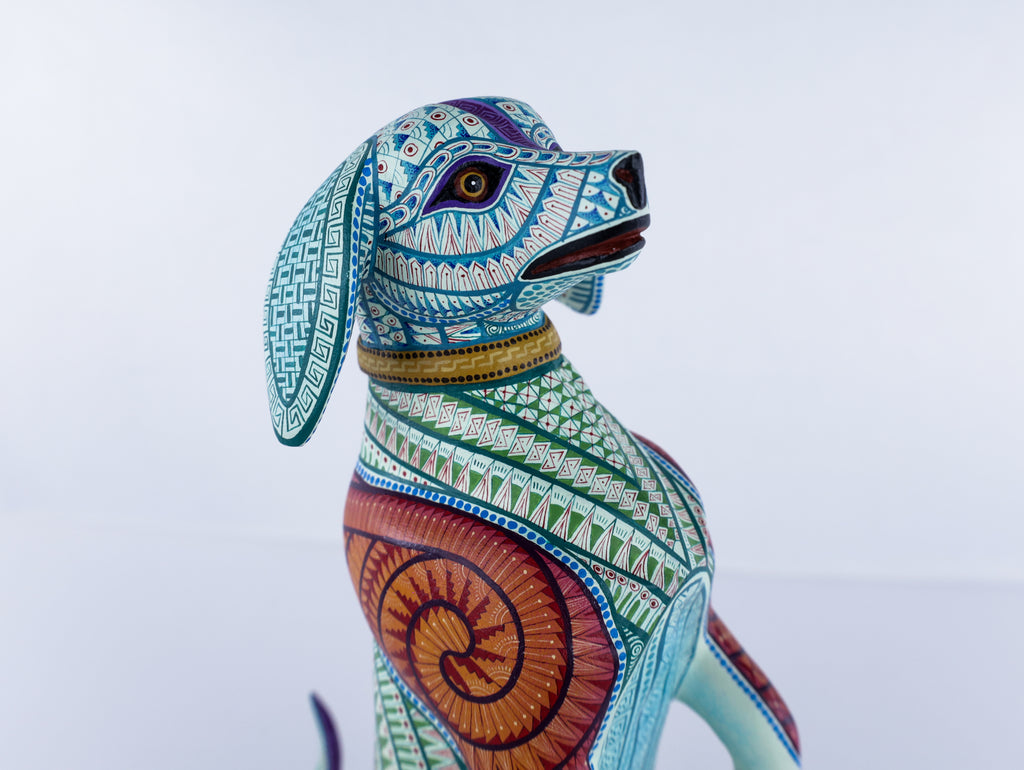 Dachshund Alebrije | Oaxacan Hand-Painted Copal Wood Carving | Magia Mexica