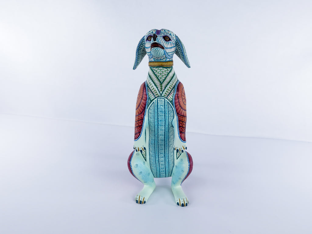 Dachshund Alebrije | Oaxacan Hand-Painted Copal Wood Carving | Magia Mexica