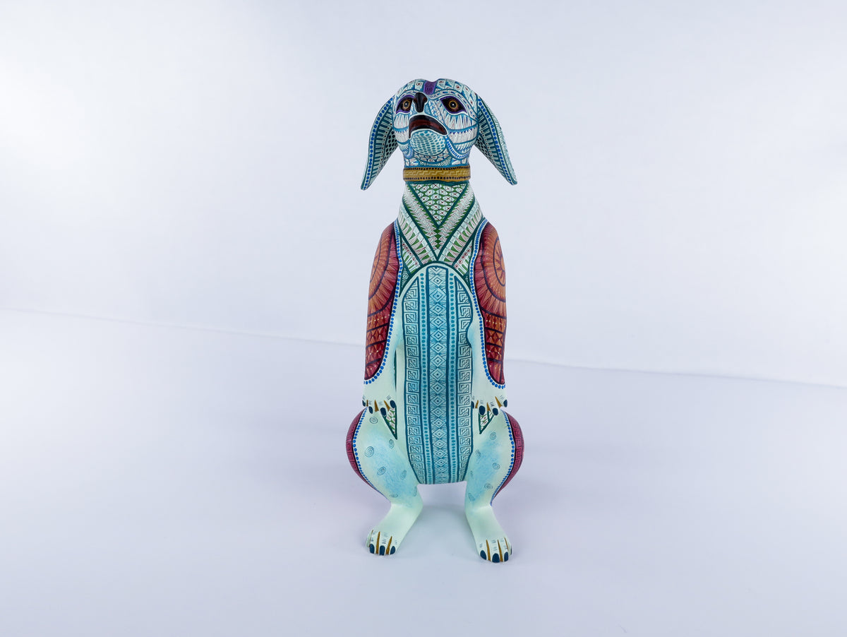 Dachshund Alebrije | Oaxacan Hand-Painted Copal Wood Carving | Magia Mexica